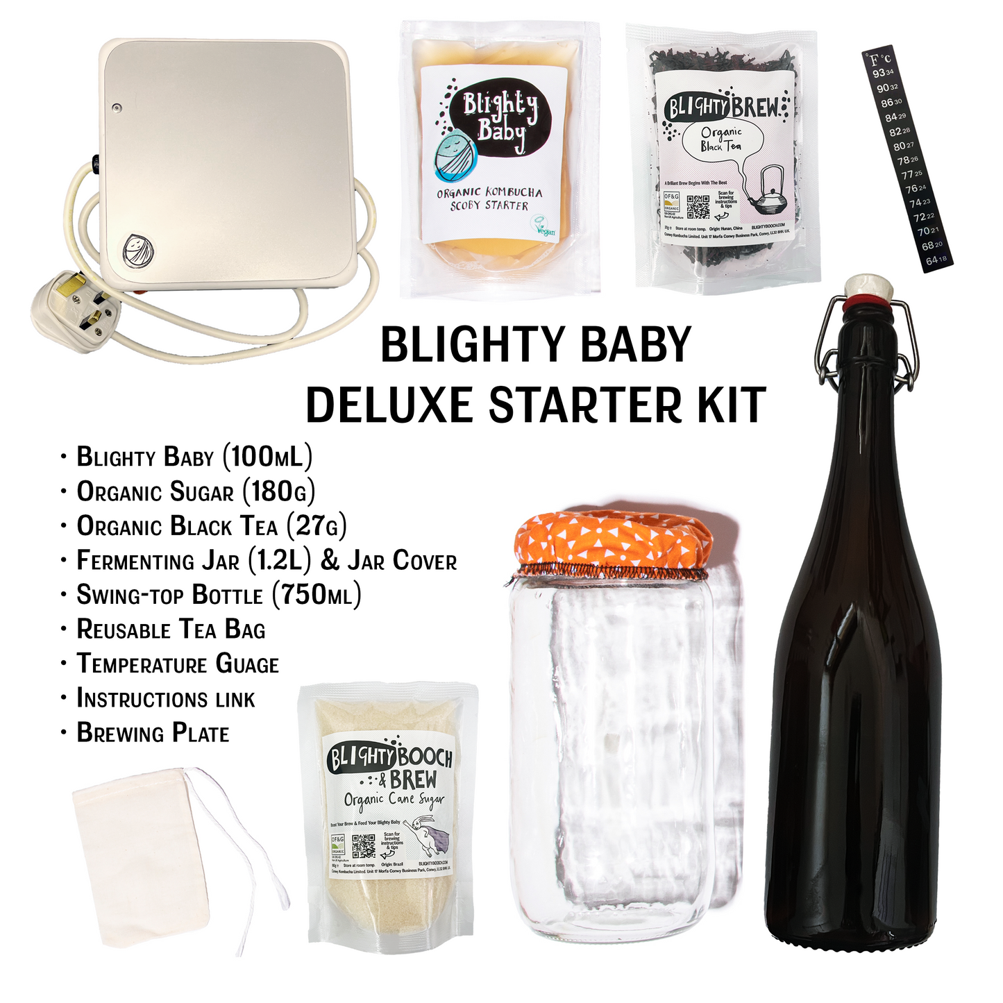Blighty Baby Kombucha Starter Kit (to make 1L)